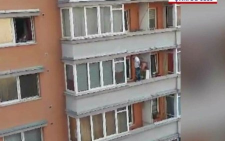 Italianul Spiderman a iesit pozitiv la testele antidrog, dupa ce a escaladat ferestrele unui bloc din Cluj