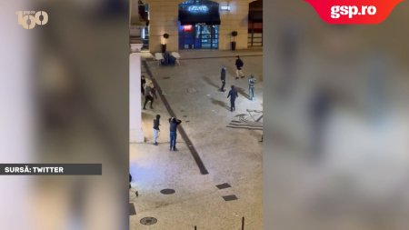 Incidente violente in centrul Lisabonei intre huliganii Atalantei si ai lui Rangers