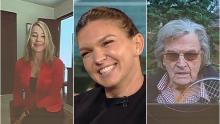 Nadia <span style='background:#EDF514'>COMANECI</span> si Florin Piersic, surpriza pentru Simona Halep, in direct la Antena 3 CNN