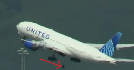 Boeing 777, aterizare de urgenta la Los Angeles, dupa ce a pierdut un pneu in timpul decolarii VIDEO