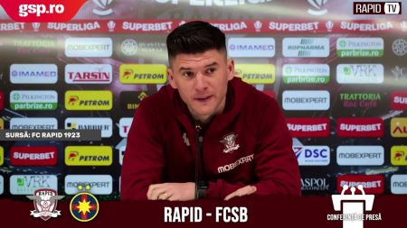 Cristi Sapunaru, conferinta de presa inainte de Rapid - FCSB: Meciul e special pentru mine, dar greu. Intalnim echipa de pe primul loc