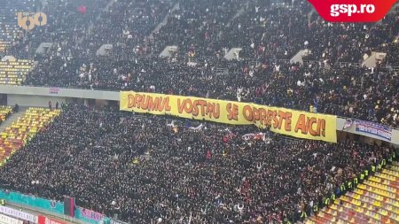 Rapid - FCSB. Oaspetii, ploaie de injuraturi in directia giulestenilor, dar si a lui Dinamo