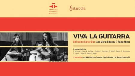 Serie de concerte de <span style='background:#EDF514'>CHITARA</span>, lunar, la Institutul Cervantes din Bucuresti