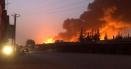 Un incendiu masiv afecteaza depozitele companiei nationale de electricitate din <span style='background:#EDF514'>LIBIA</span> | VIDEO