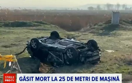 Un tanar a murit intr-un grav accident rutier. S-a rasturnat cu masina, iar trupul sau a fost gasit la 25 de metri distanta