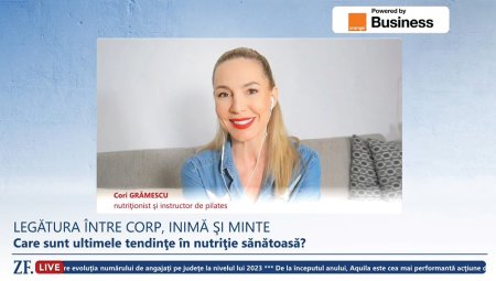 ZF Live. Cori Gramescu, nutritionist si instructor de pilates: Vad o maturizare a industriei de slabit. Oamenii inteleg ca obiceiurile sanatoase sunt mai eficiente decat infometarea