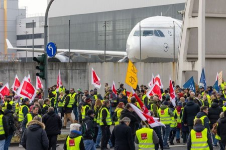 MAE, atentionare de calatorie pentru romanii care merg in Germania. Greve ale insotitorilor de bord de la <span style='background:#EDF514'>LUFTHANSA</span>