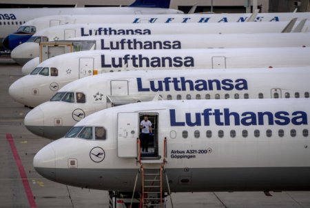 MAE:Calatorii cu avionul perturbate in Germania, din cauza grevei insotitorilor de zbor ai <span style='background:#EDF514'>LUFTHANSA</span>