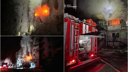 Rusia a aruncat o bomba ghidata pe un bloc de cinci etaje din regiunea Harkov