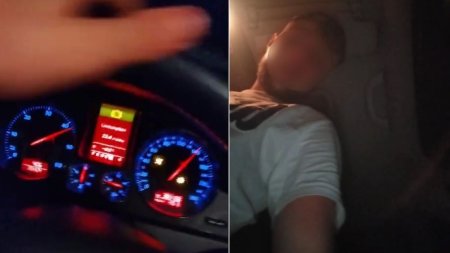 Un tanar din Bogati s-a filmat cand conducea cu 140 de km/h si a facut accident: Dau dauna! Ma jur!