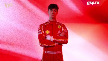 Oliver Bearman s-a imbracat in rosul Ferrari