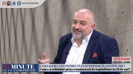 ZF 15 minute cu un antreprenor. Catalin Mahu, La Mama: Suntem intr-o criza economica foarte bine mascata de anul electoral. Fiecare va incerca sa ia din piata cat mai mult pentru beneficiul propriu. Bucurestiul este mai ieftin decat alte orase, dar este la fel de scump ca <span style='background:#EDF514'>PRAGA</span>