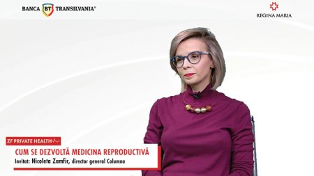 ZF Private Health. Nicoleta Zamfir, director general al centrului de fertilitate si FIV Columna, parte din reteaua Regina Maria: In 2023 au fost 10.000 de cicluri de fertilizare in vitro in Romania. Nevoia este cel putin tripla