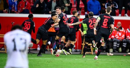 Calificare dramatica a Bayer Leverkusen in sferturile de finala ale Europa League. Meciul a fost decis in minutele de prelungiri ale reprizei a 2-a