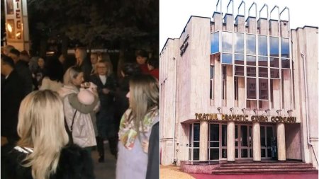 Proteste in fata Teatrului Elvira Godeanu din Targu Jiu. 100 de spectatori au iesit in strada: Aceasta institutie de cultura s-a transformat intr-o inchisoare