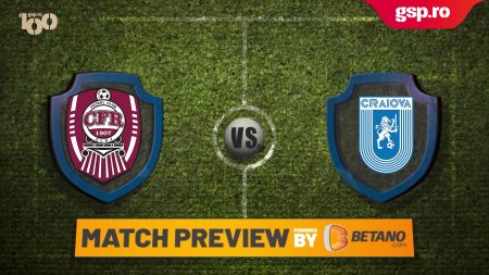 Play-off - Etapa 1 » Match Preview CFR Cluj - Universitatea Craiova