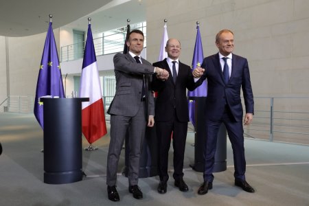 Franta, Germania si Polonia vor cumpara imediat” arme pentru Ucraina de pe piata internationala, anunta Scholz, dupa summitul cu Macron si Tusk