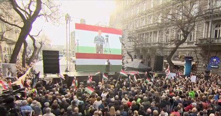 Nou protest masiv la Budapesta impotriva Guvernului Orban. Figura opozitiei care a adunat zeci de mii de oameni