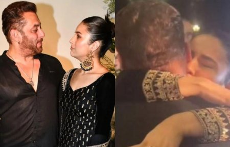 Imagini cu Salman Khan in tandreturi cu o actrita din India. Fanii au reactionat: Cu Iulia Vantur de ce nu se pozeaza asa?