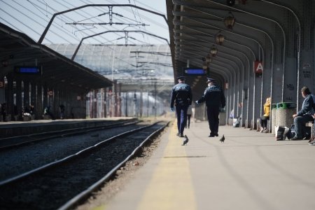 Un barbat i-a furat <span style='background:#EDF514'>PORTOFEL</span>ul unei tinere care il tinea in rucsac, intr-un tren stationat in Gara de Nord. A fost prins in flagrant | VIDEO