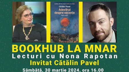 BookHub la MNAR. Lecturi cu Nona <span style='background:#EDF514'>RAPOTAN</span>. Invitat Catalin Pavel