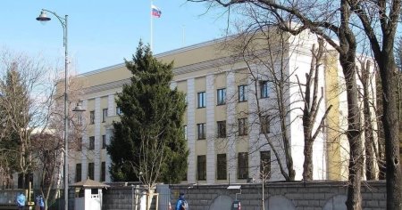 Ambasada Rusiei in Romania, despre <span style='background:#EDF514'>ALERTA CU BOMBA</span> de la sediul sau: O incercare deliberata a dusmanilor de a provoca panica