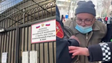 Un barbat a incercat sa dea foc sectiei de votare de la Ambasada Rusiei in Chisinau