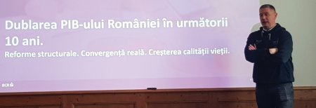 Ce spune Sergiu Manea, CEO al BCR, despre obiectivele bancii, despre numarul 1 din piata si despre piata bancara romaneasca. Pentru mine ritmul OK de crestere este sa dezvoltam afacerile noastre ca numar si volum peste cresterea PIB nominal. Daca ma uit in bilantul de corpor<span style='background:#EDF514'>ATE BANK</span>ing al BCR, din 2019 incoace am crescut anual peste cresterea PIB nominal