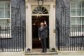 Barack Obama a facut o vizita surpriza pe Downing Street, la biroul premierului britanic