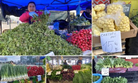 Cu cat se vand legumele de sezon in cea mai mare piata din Bucuresti? Urzicile, ridichile, ceapa si salata sunt la mare cautare in Obor