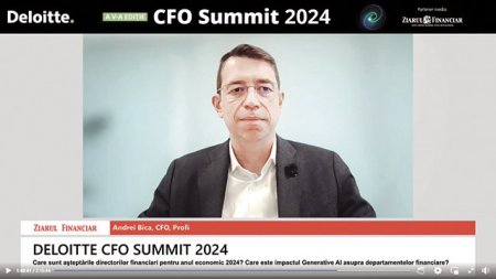 Deloitte CFO Summit 2024. Andrei Bica, Profi: Am avut o crestere de doua cifre in 2023 si ne asteptam la un avans similar in 2024. Se simte in ultima perioada o reducere a volumelor