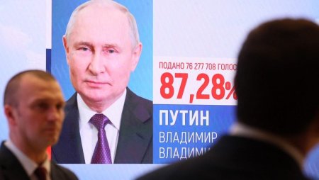 <span style='background:#EDF514'>REZULTATE FINALE</span> oficiale ale alegerilor din Rusia. Vladimir Putin va prelua oficial noul mandat pe 7 mai
