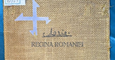 Volumul unic al Reginei Maria a Romaniei, pastrat la Galati. Cartea a fost <span style='background:#EDF514'>INTERZISA</span> in comunism