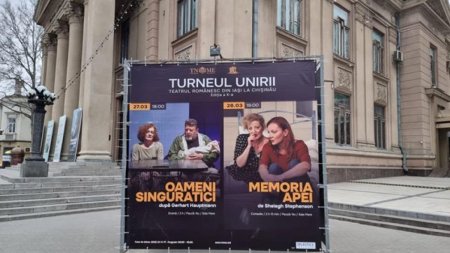 <span style='background:#EDF514'>ZIUA MONDIA</span>la a Teatrului si Ziua Unirii Basarabiei cu Romania,  sarbatorita de Teatrul National Iasi la Chisinau, pe scena Nationalului Mihai Eminescu