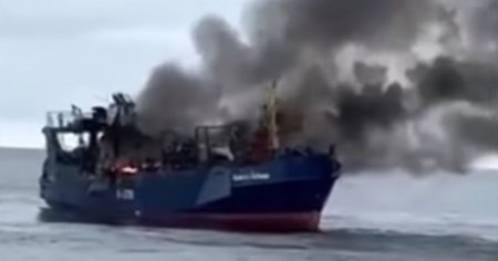 Rusii au lovit cu o <span style='background:#EDF514'>RACHETA</span> propriul pescador si au ucis trei membri ai echipajului. FSB-ul le-a cerut supravietuitorilor sa pastreze tacerea VIDEO