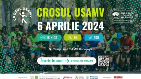 Sport, natura, aventura! Peste 800 de participanti asteptati la linia de start a <span style='background:#EDF514'>CROSUL</span>ui USAMV