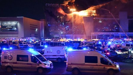 Reactia MAE, dupa atacul terorist de la Moscova: Romania condamna orice forma de terorism. <span style='background:#EDF514'>CONDOLEANTE</span> familiilor victimelor
