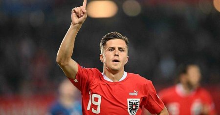 Austriacul <span style='background:#EDF514'>BAUMGARTNER</span> a marcat cel mai rapid gol din fotbalul international contra Slovaciei VIDEO