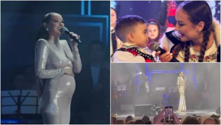 Vladuta Lupau este insarcinata pentru a doua oara. Cum a dat vestea pe scena, chiar in timpul concertului | VIDEO