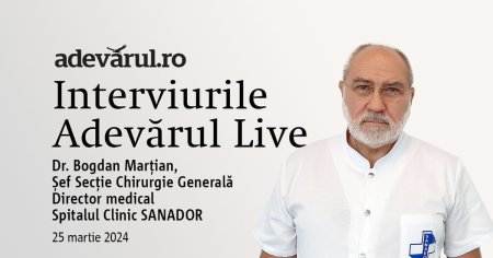 Adevarul Live de la 13.00: Chirurgia in era rob<span style='background:#EDF514'>OTIL</span>or. Inovare si progres in sanatate