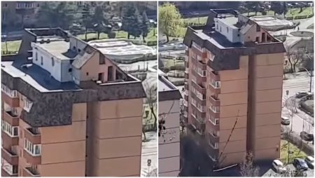 Un brasovean si-a construit legal o vila pe un bloc cu 8 etaje: Exista contract de vanzare cumparare din anul 2013