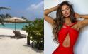 Bianca <span style='background:#EDF514'>DRAGUSANU</span> si Gabi Badalau au ajuns din Dubai in Maldive. Cum a aparut pe plaja, in costum de baie, iubita omului de afaceri