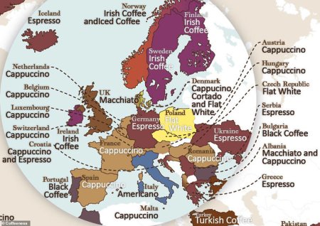 Cum se bea <span style='background:#EDF514'>CAFEAUA</span> in lume. Cappuccino, in topul preferintelor.