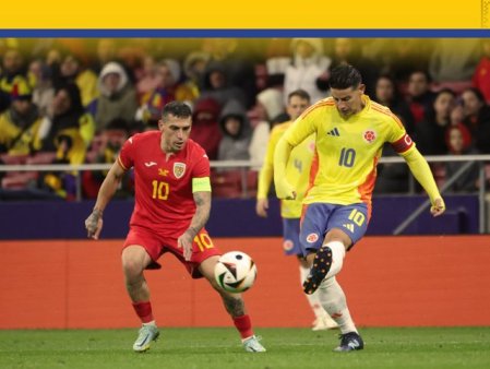 Romania a fost invinsa de Columbia in amicalul de gala de la Madrid. Tricolorii au marcat doua goluri pe final de meci
