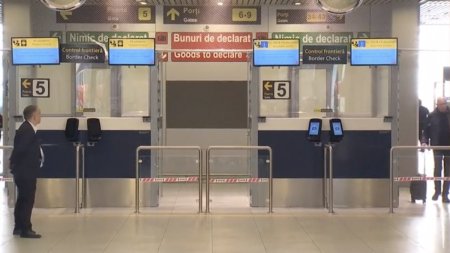 Lucrari in Aeroportul Otopeni, pentru pregatirea intrarii in Air Schengen: Capacitatea de <span style='background:#EDF514'>PROCESARE</span> este limitata la punctele de control