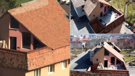 Motivul pentru care un roman din Brasov si-a construit legal o casa pe bloc: 
