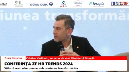 Cristian Vasilcoiu, secretar de stat, Ministerul Muncii: Momentan suntem tot intr-un deficit de forta de munca, avem crestere de contracte de munca, continuam sa aducem muncitori non-UE. Nu e o incetinire a recrutarii, daca ar exista oameni piata ar putea sa absoarba inca 250.000 de <span style='background:#EDF514'>ANGAJ</span>ati