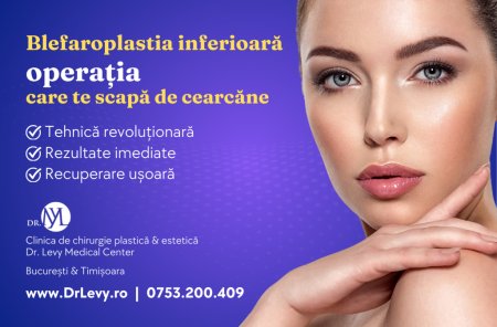 Operatia care te scapa <span style='background:#EDF514'>DE CE</span>arcane pentru totdeauna este Blefaroplastia inferioara