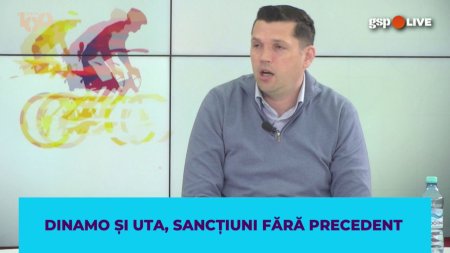 GSP Live » Cristi Bobar, despre sanct<span style='background:#EDF514'>IUNILE</span> primite de Dinamo si UTA: Dinamo fara spectatori e ca omul fara o mana