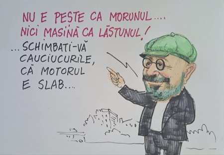 Piedone, ironie fina la adresa politicienilor: Nu e peste ca morunul, nici masina ca Lastunul